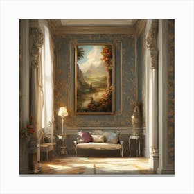 Room With A Painting Canvas Print