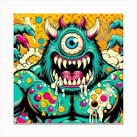 Pop Monster 3 Canvas Print