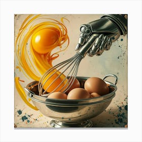 Eggs In A Bowl Canvas Print