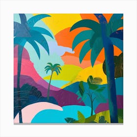 Abstract Travel Collection Trinidad Tobago 1 Canvas Print