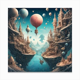 Fantasy City Canvas Print