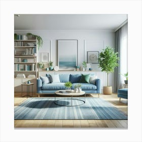 Modern Living Room 40 Canvas Print