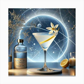 A Beautifully Presented Cocktail Named Edelweiss Soju Martini 1024x1024 Canvas Print