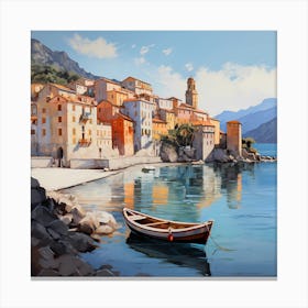 Italian Radiance: Coastal Canvas Canvas Print