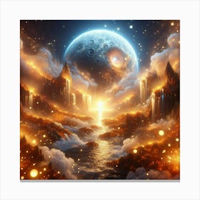 Cross In The Sky Canvas Print