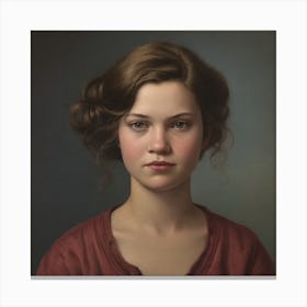 Portrait Of A Girl Canvas Print