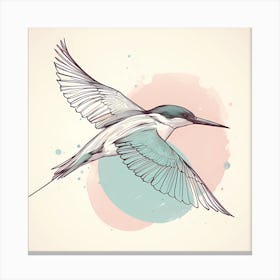 Kingfisher In Flight - 1 Canvas Print