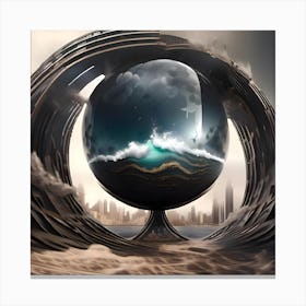 Sphere In Space Canvas Print