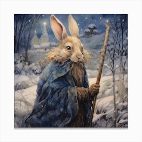 Eilion, A Winter Wonderland Magical Creature of the Enchanted Lands Canvas Print