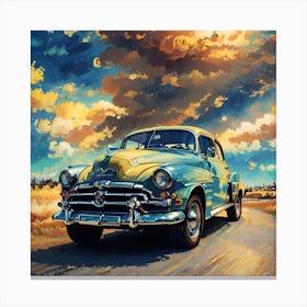 Chevrolet Classic Car Canvas Print