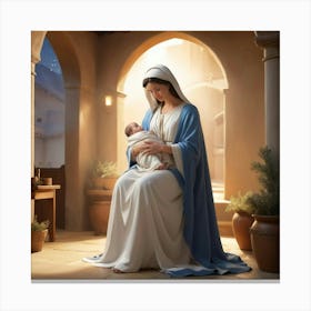 Jesus And Mary 2 Canvas Print