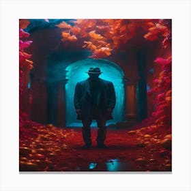 Man In The Red Coat Canvas Print