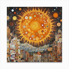 Sun In The City Canvas Print
