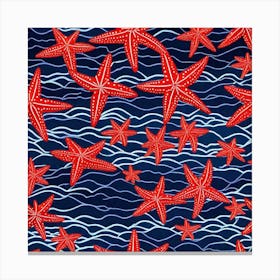 Starfish red Canvas Print
