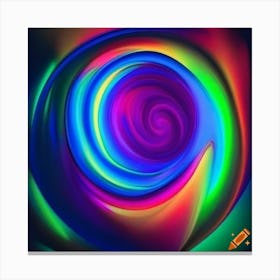 Psychedelic Swirl Canvas Print