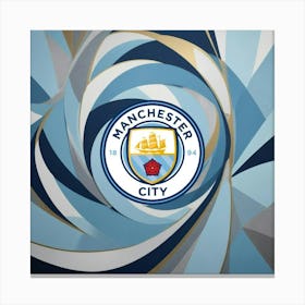 Manchester City F.C. Logo Wall Art 5 Canvas Print