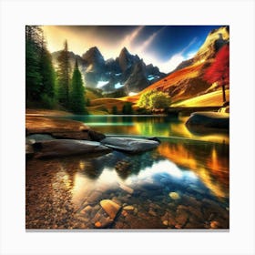 Mountain Lake 11 Canvas Print