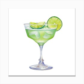 Margarita Cocktail Canvas Print