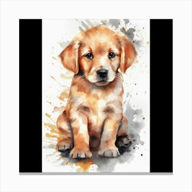 Golden Retriever Puppy Canvas Print