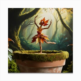 Fairy In The Forest Canvas Print