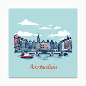 Amsterdam Skyline Canvas Print