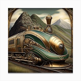 steampunk engine Canvas Print