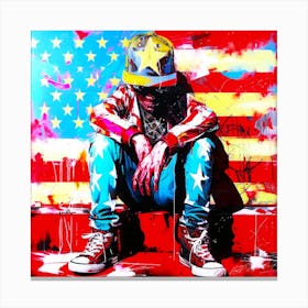 Patriotic Hey Dudes - Americanah Canvas Print