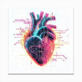 Heart Of Technology Canvas Print