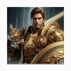 Portrait Of A Warrior Canvas Print