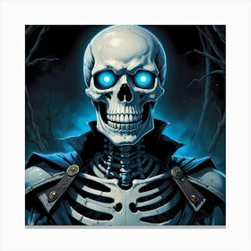 Supernatural Skeleton Canvas Print