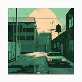 A Day in The Life GTA Lofi Illustration  Canvas Print