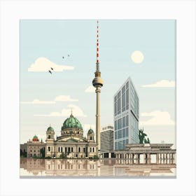 Berlin Skyline Canvas Print