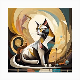 Abstract Cat 1 Canvas Print