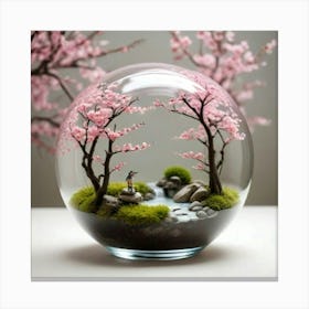 Sakura Terrarium Canvas Print