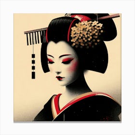 Japan Geisha Visual 142 Canvas Print