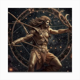 Zodiac sign Sagittarius Canvas Print