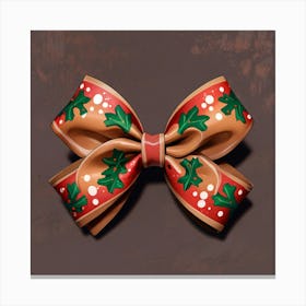 Christmas Bow Canvas Print