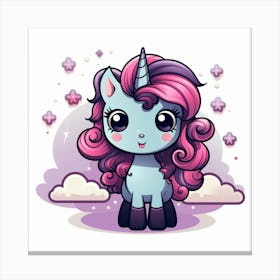 Cute Unicorn 72 Canvas Print