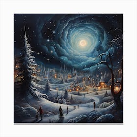 Serenade of Snowfall Dreams Canvas Print