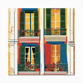 Lisbon Window in Matisse Style 3 Canvas Print