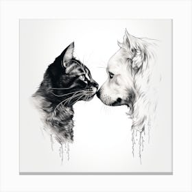 Face Off Canvas Print