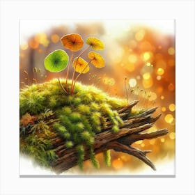 Moss And Lily Canvas Print