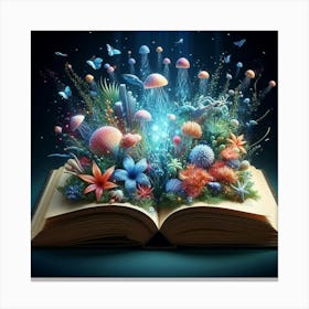 Open Book Canvas Print