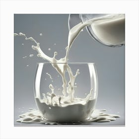 Splash Of Milk 11 Canvas Print