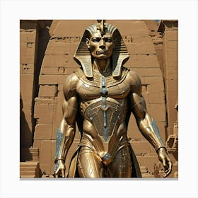 Pharaoh Statue Canvas Print