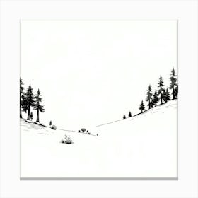 Snowy Forest 1 Canvas Print