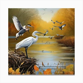 World Migratory Bird Day, 11 May Canvas Print