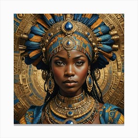 Aztec Woman Canvas Print