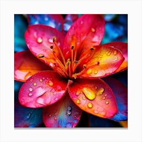 Watercolor Vibrant Colours Bright Studio Photography Complex Details High Detail Canvas Print