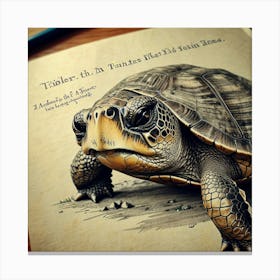 Turtle A Turtle'S Life Canvas Print